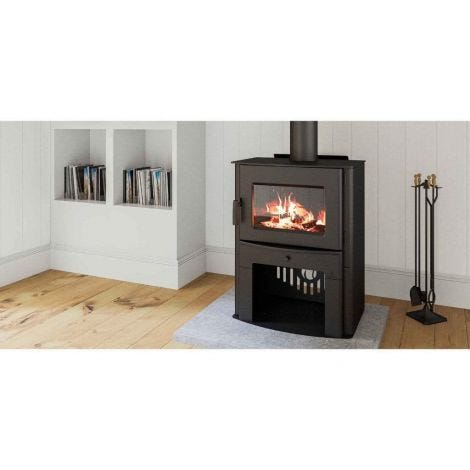 Breckwell SW2.0 Medium Wood Burning Stove on Pedestal