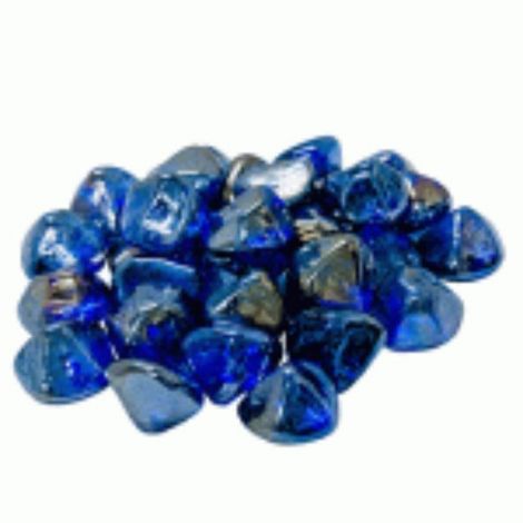 Real Fyre Vented DIAMOND NUGGETS PACIFIC BLUE - 10lb JAR 6Pk