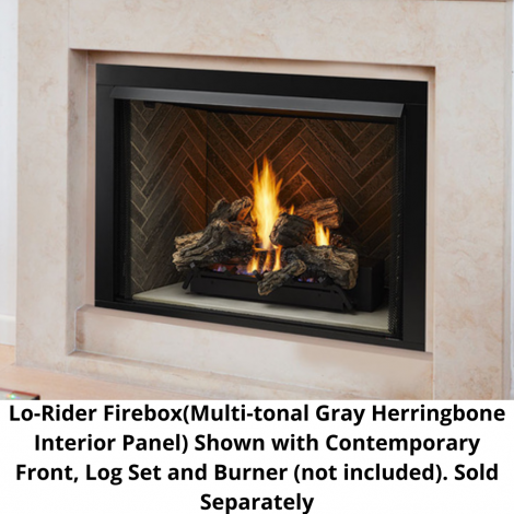 Monessen 42" Lo-Rider LCUF Clean Face Vent Free Gas Firebox with Interior Panels