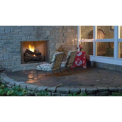 Superior 36" Traditional Paneled Outdoor Vent-Free Fireplace - VRE4536