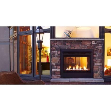 Majestic 36" Twilight Modern Indoor/Outdoor See-Through Gas Fireplace