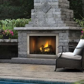 Napoleon Riverside 42" Clean Face Stainless Steel Outdoor Gas Fireplace